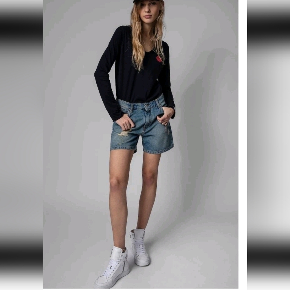 Zadig & Voltaire Womens White Leather ZV1747 High Flash Sneakers 37 - Picture 2 of 16